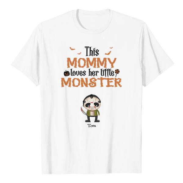 Personalize This grandma loves her little monster, happy halloween gift, horror villains chibi