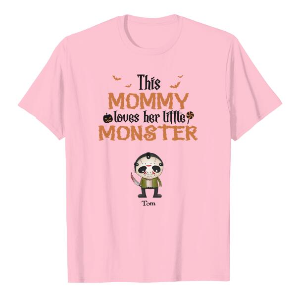 Personalize This grandma loves her little monster, happy halloween gift, horror villains chibi