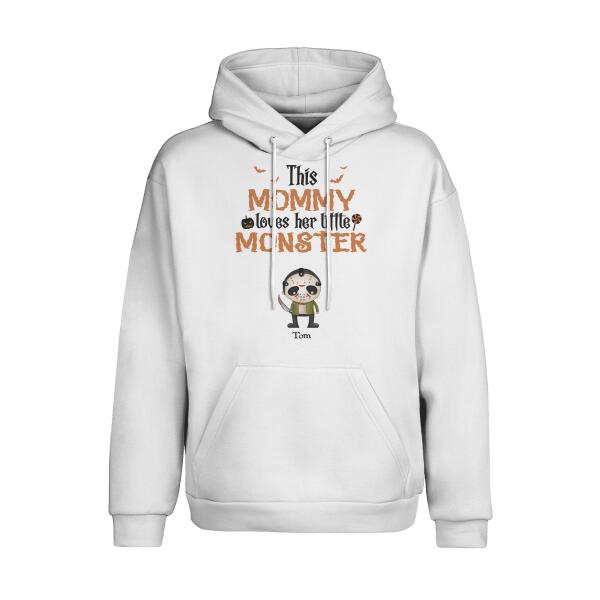 Personalize This grandma loves her little monster, happy halloween gift, horror villains chibi