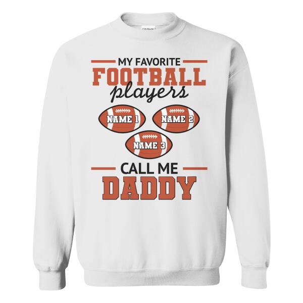 Personalized American Football Custom family title my favorite player calls me mom dad uncle aunt