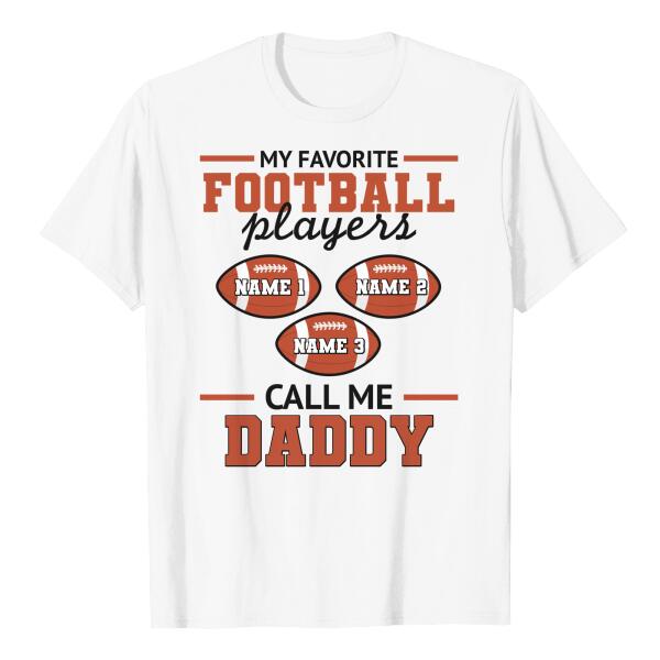 Personalized American Football Custom family title my favorite player calls me mom dad uncle aunt