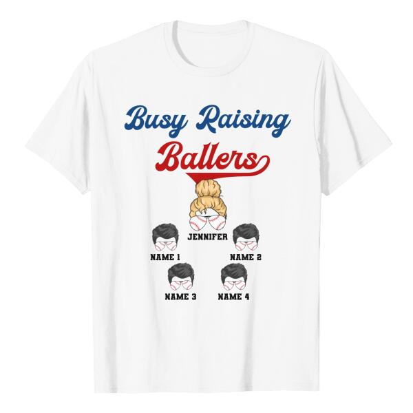 Personalized Busy Raising Ballers Baseball