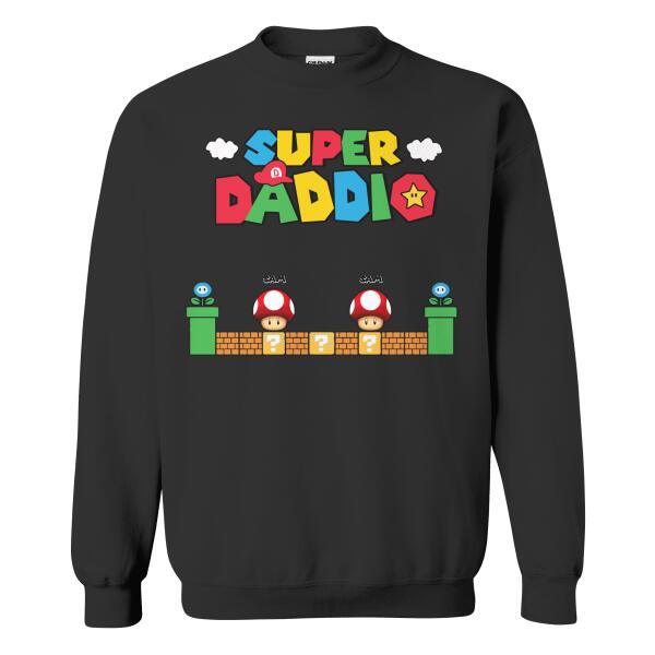 Super Mario Personalize Gift, Super Daddio Father Day 2022, Classic Retro Gaming Present