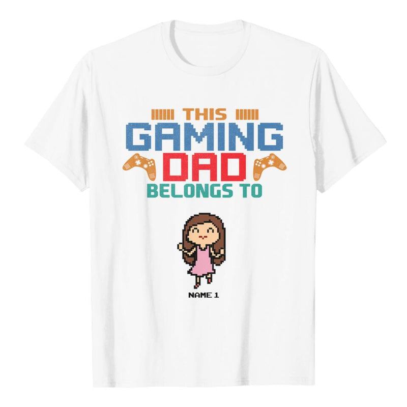 This Gaming Dad Belongs To Personalized Shirt