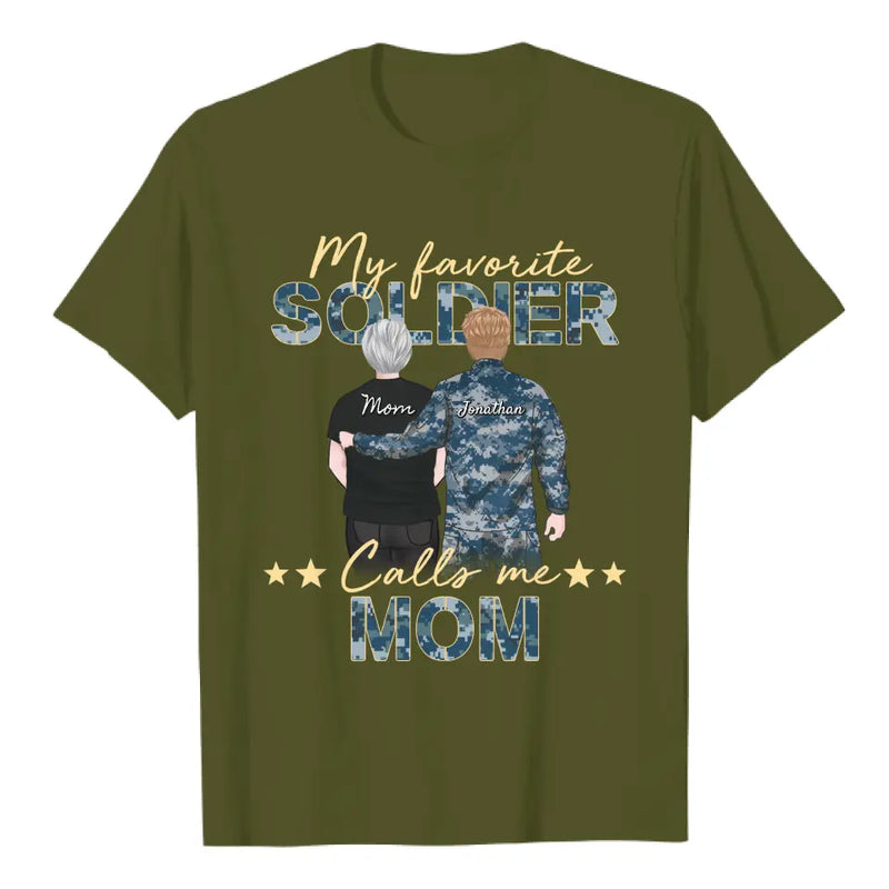 Personalized gift Army Navy Coast Guard Marine Air Force mom from soldier son mother&