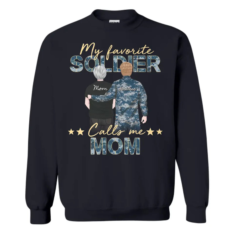 Personalized gift Army Navy Coast Guard Marine Air Force mom from soldier son mother&