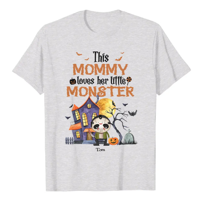 Personalize This Mommy loves her little monster, happy halloween gift