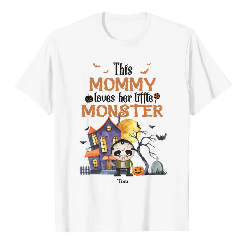 Personalize This Mommy loves her little monster, happy halloween gift