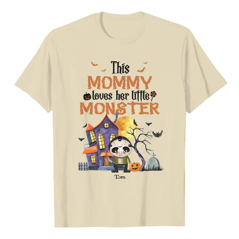 Personalize This Mommy loves her little monster, happy halloween gift