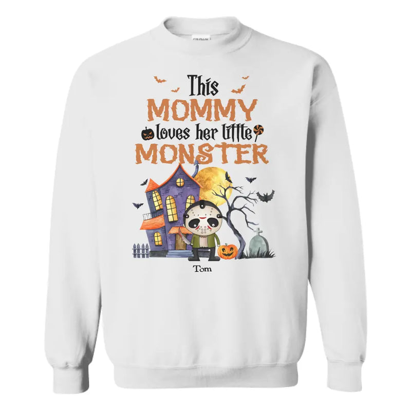 Personalize This Mommy loves her little monster, happy halloween gift