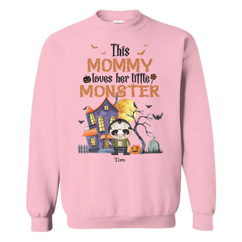 Personalize This Mommy loves her little monster, happy halloween gift