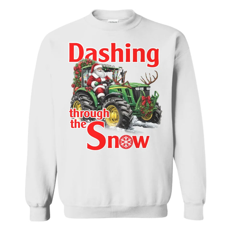 Christmas Santa on Tractor Shirt