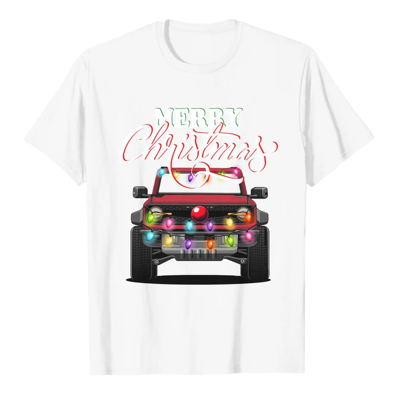 Personalized Merry Christmas Bronco Shirt