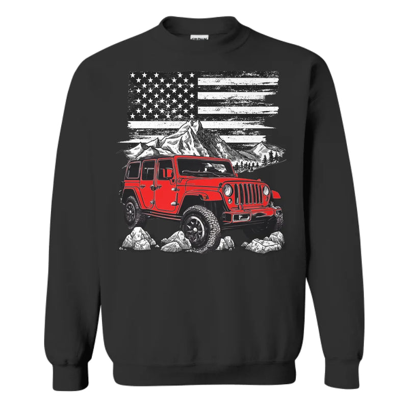 Personalized Jeep American Flag Shirt