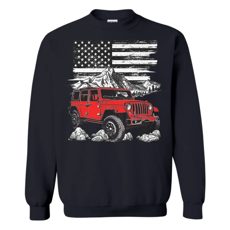 Personalized Jeep American Flag Shirt