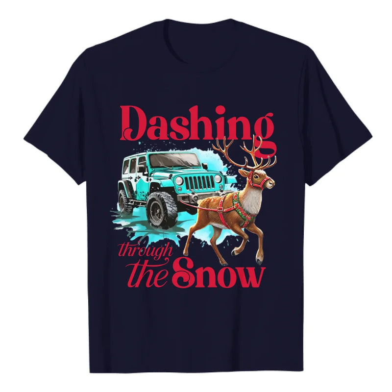 Personalized Car Dashing Through The Snow Shirt