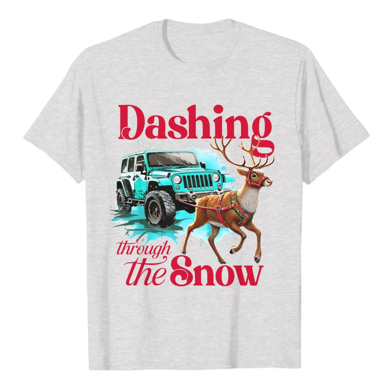 Personalized Car Dashing Through The Snow Shirt