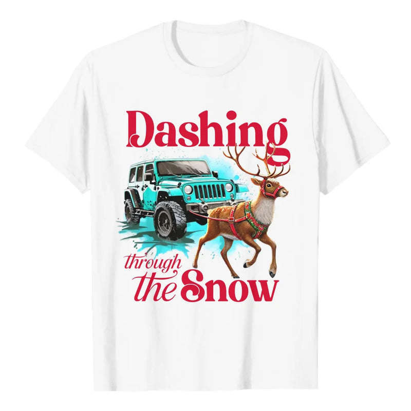 Personalized Car Dashing Through The Snow Shirt