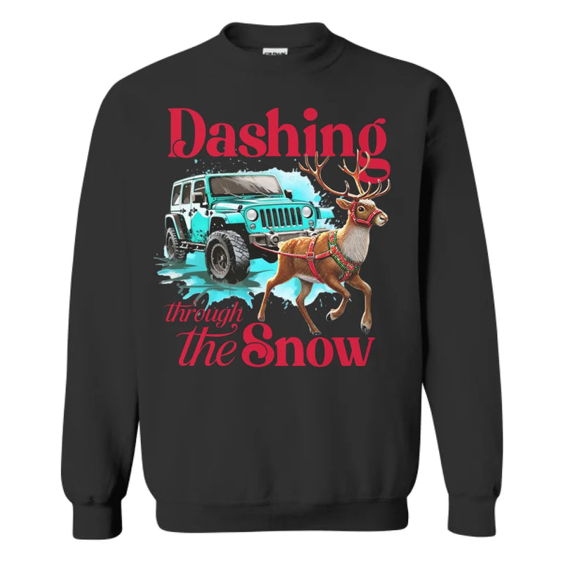 Personalized Car Dashing Through The Snow Shirt