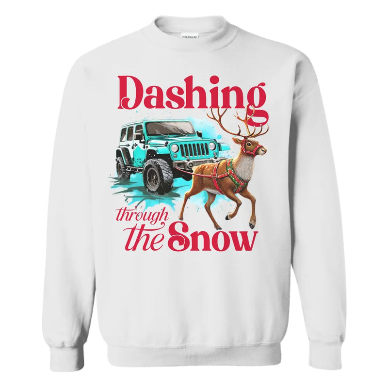 Personalized Car Dashing Through The Snow Shirt